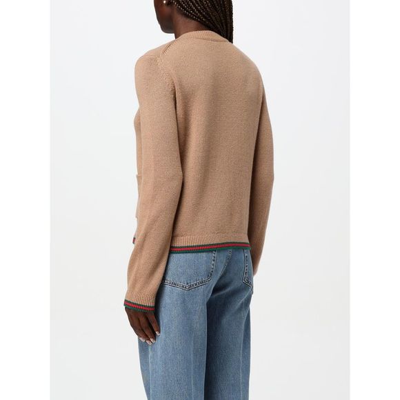 Gucci Cardigan Woman Beige - Picture 3 of 4